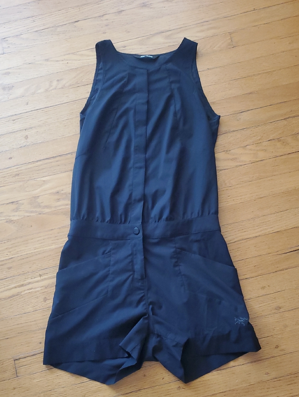 Arc'teryx Black Sleeveless Jumpsuit Romper